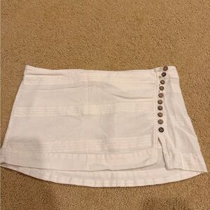 Free People white Mini Skirt